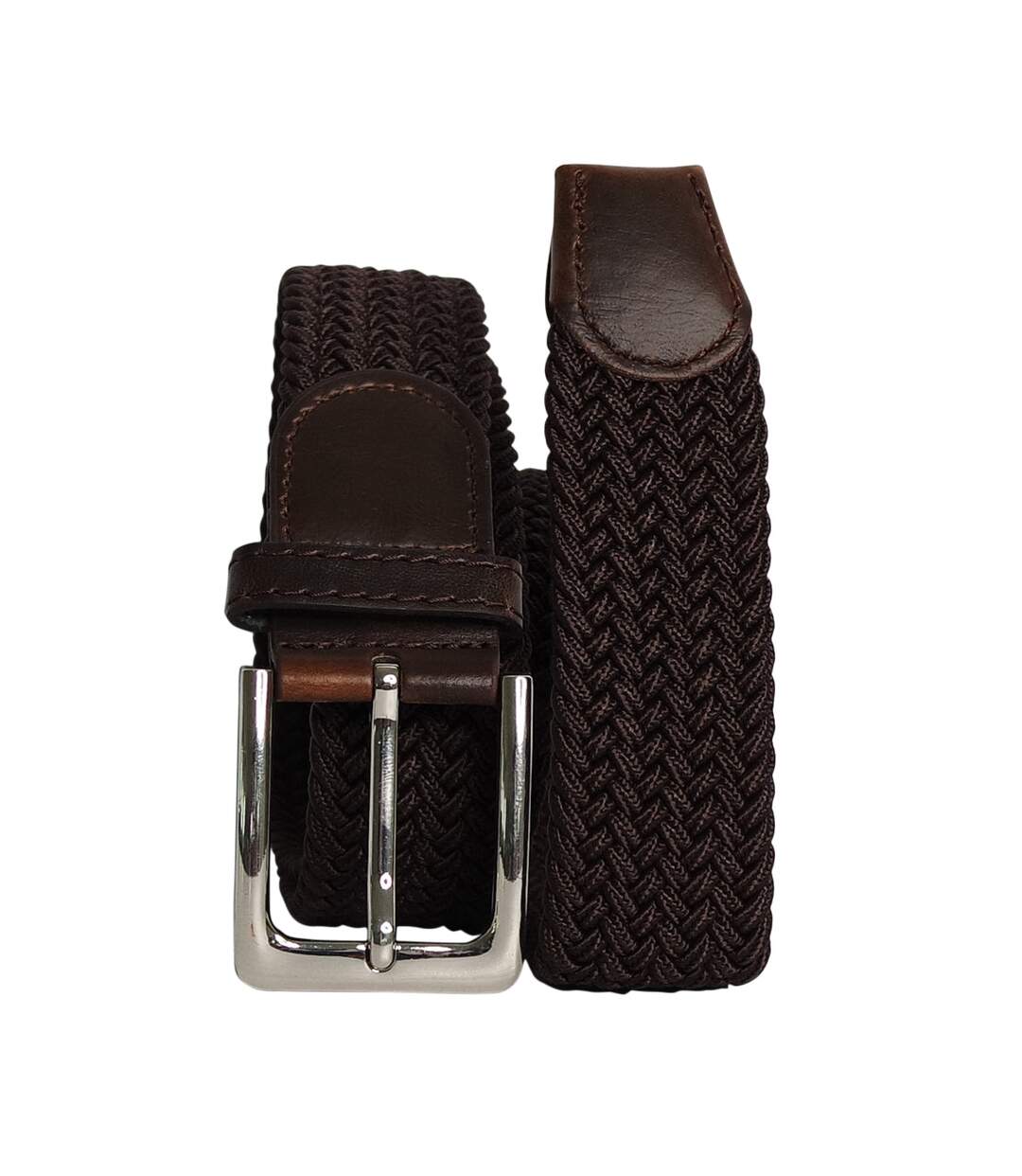 Ceinture Élastique 3 cm – Finition Cuir Synthétique ajustable-1