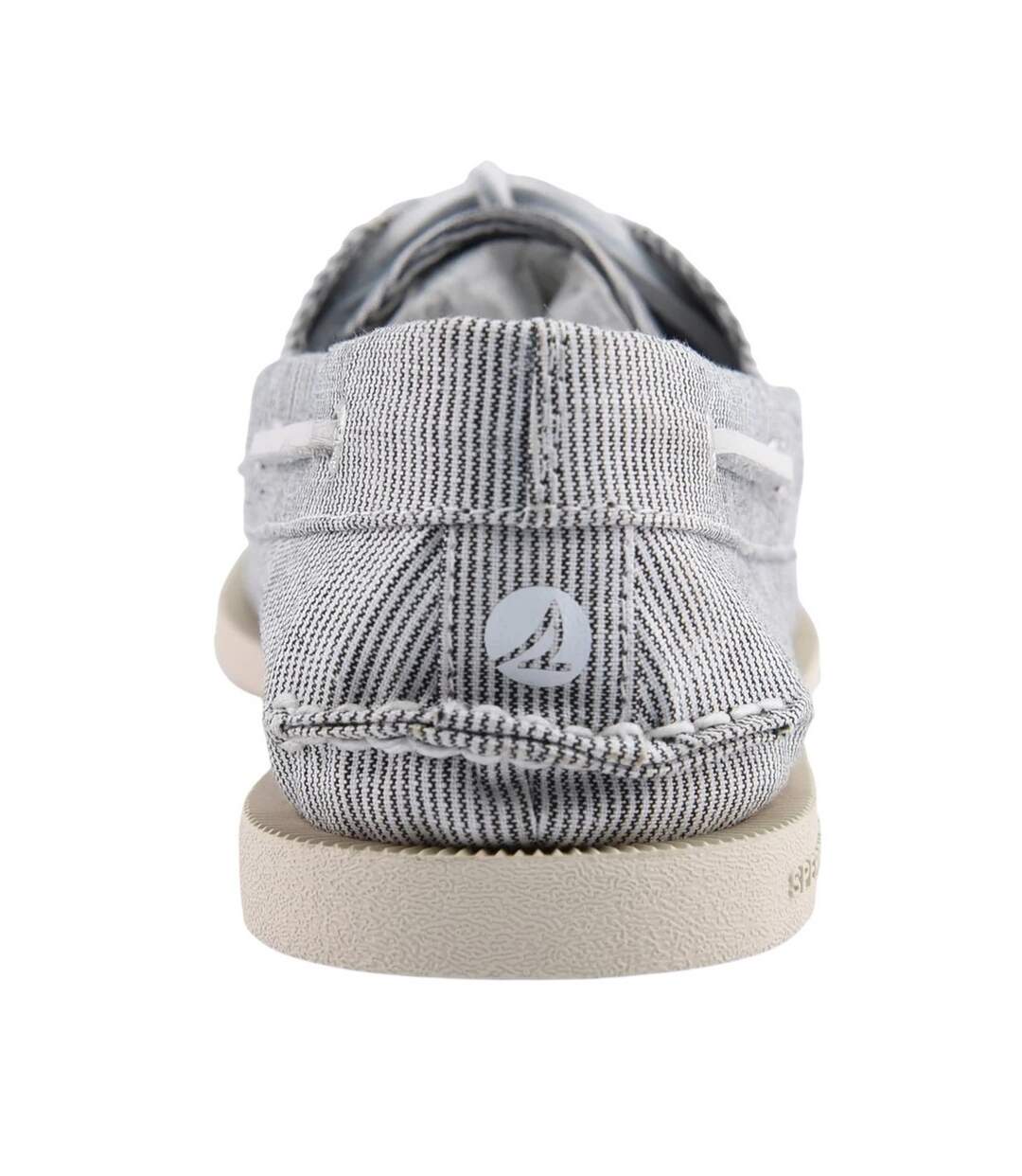 Chaussures Bateau Style À Rayures Authentic Original Homme Gris Sperry-2