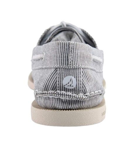 Chaussures Bateau Style À Rayures Authentic Original Homme Gris Sperry