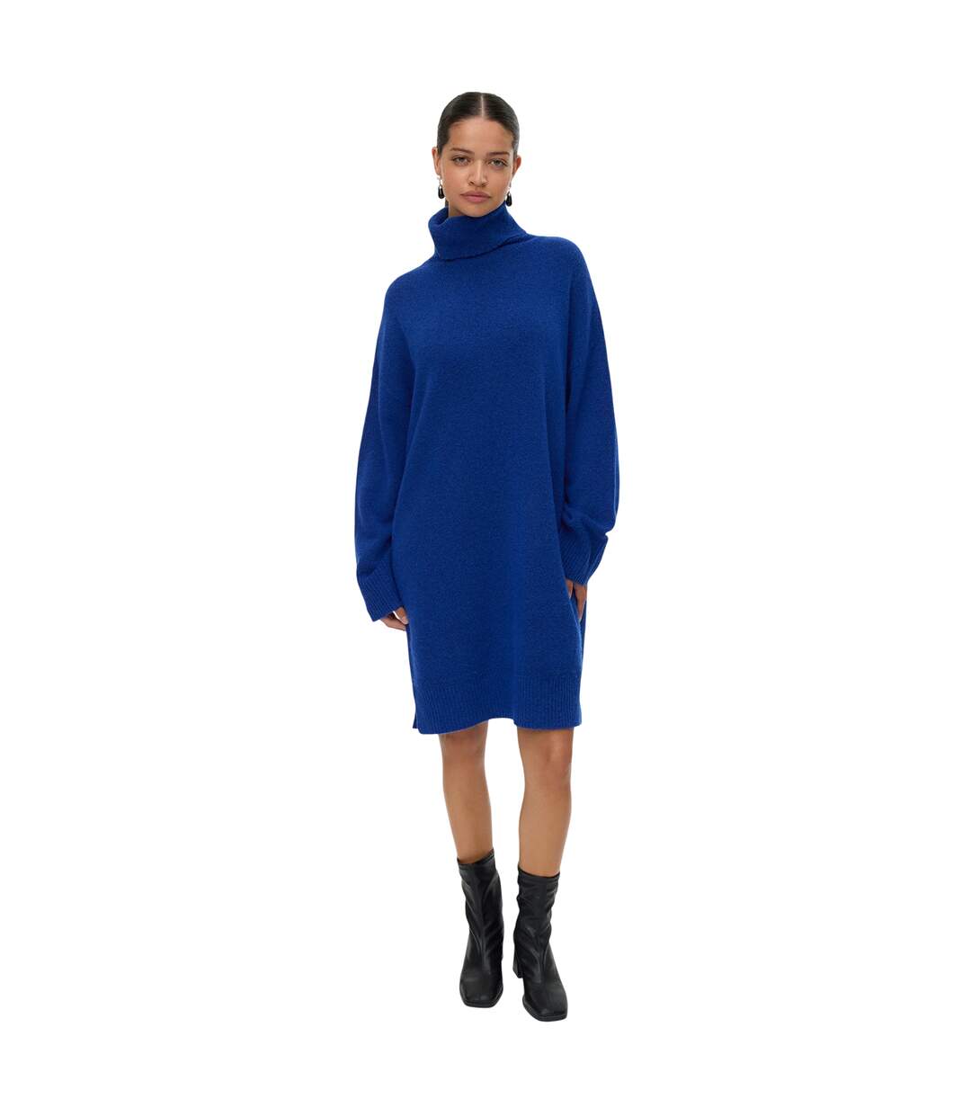 Robe-pull Femme Bleu Vero Moda-4