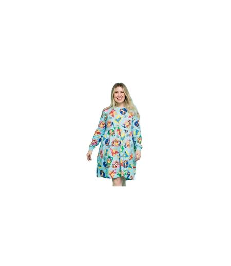 Robe Pull Motif/style Imprimé Intégral Friends Femme Bleu Winnie The Pooh
