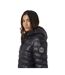 Womens/ladies Everet Embroidered Nylon Badge Padded Jacket Black Brave Soul-3