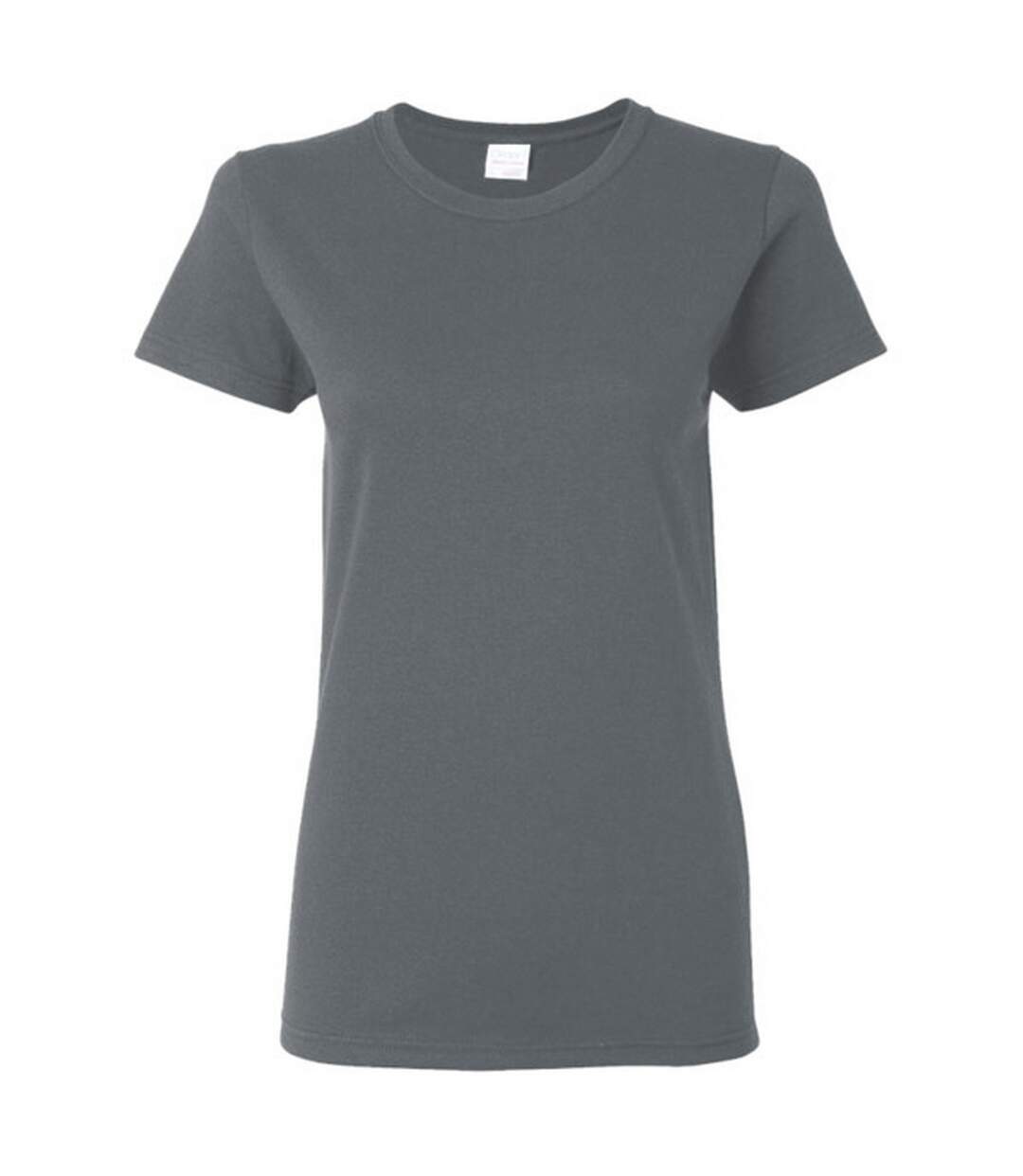 T-shirt à manches courtes coupe féminine femme gris foncé Gildan