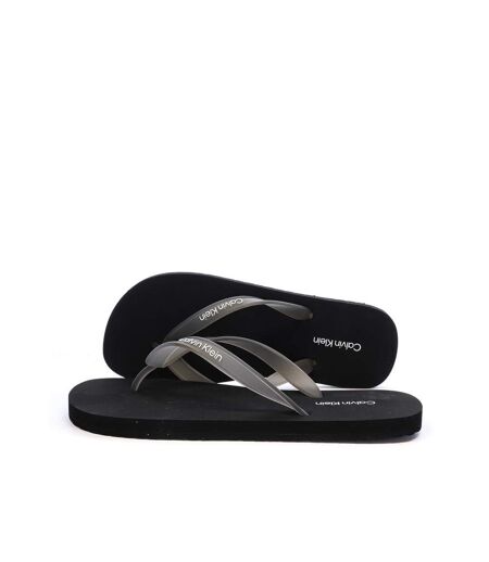Tongs noires homme calvin klein jeans beach thong
