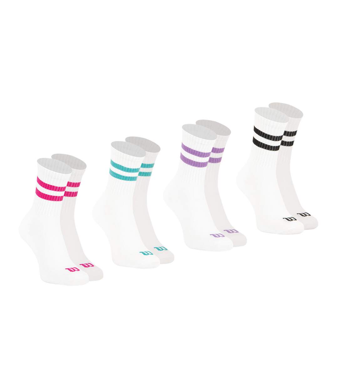 Lot de 4 paires de chaussettes mi-hautes femme Sport Wilson