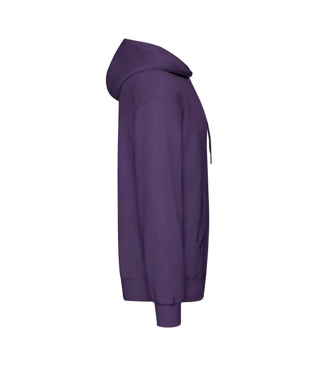 Adults unisex classic hooded sweatshirt purple Fruit of the Loom-3