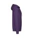 Adults unisex classic hooded sweatshirt purple Fruit of the Loom-3
