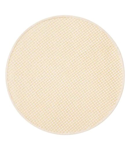 Set de Table Rond en Jute Rivi 38cm Blanc