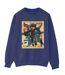 Disney - Sweat BIG HERO BAYMAX HIRO NEWSPAPER - Femme (Bleu marine) - UTBI11434-1