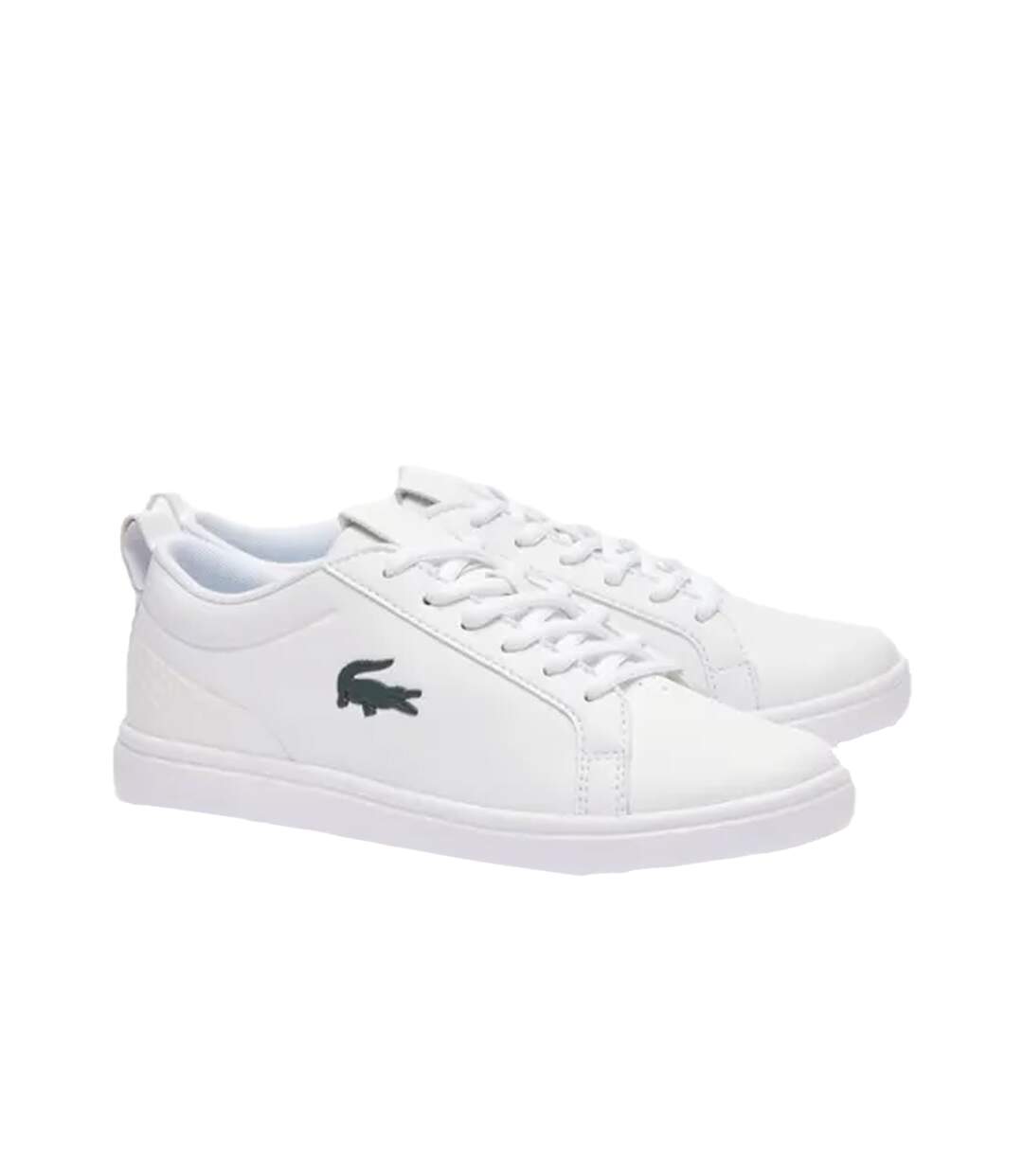 Womens/ladies g elite leather trainers white/green Lacoste-1