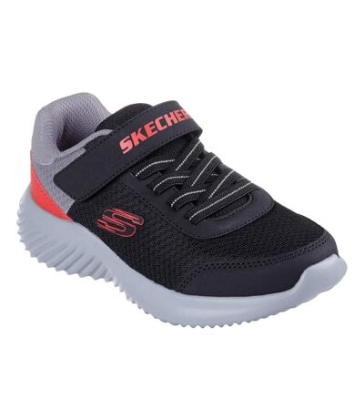 Mens bounder trainers black/red Skechers