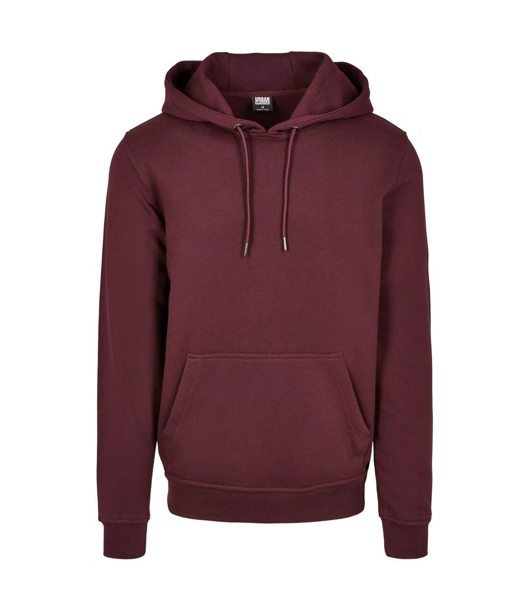 Sweat À Capuche Basic Homme Rouge Bordeaux Urban Classics-1