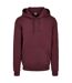 Sweat À Capuche Basic Homme Rouge Bordeaux Urban Classics-1