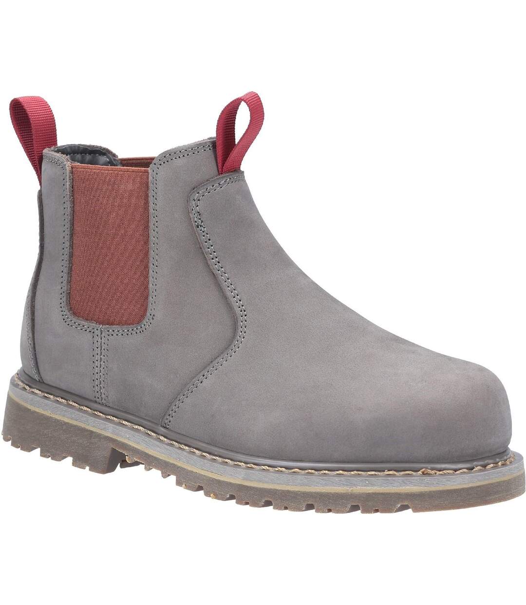 Amblers Safety Womens/Ladies AS106 Sarah Slip On Leather Safety Boot (Gray) - UTFS6651