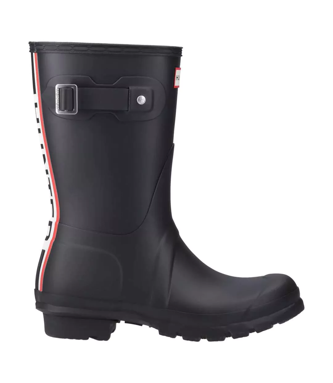 Womens/ladies Original Short Wellington Boots Black Hunter-4