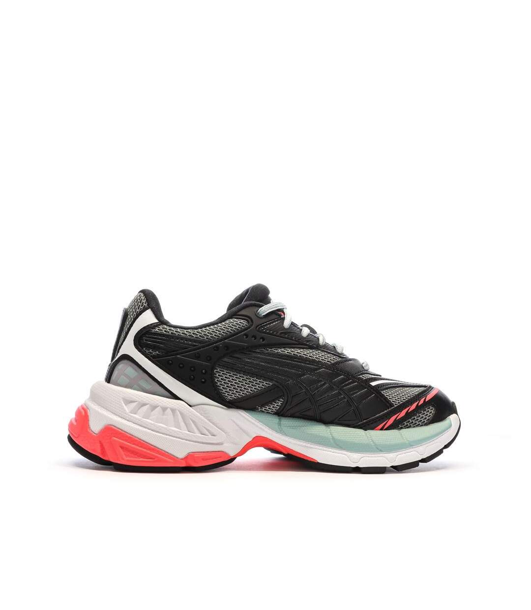 Baskets noires/blanc/rouge homme puma velophasis-2