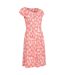 Mountain Warehouse Womens/Ladies Sorrento Palm Tree UV Protection Skater Dress (Coral) - UTMW1407