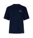 Mens Script Graphic Logo Slub Oversized T-shirt Navy Represent-2