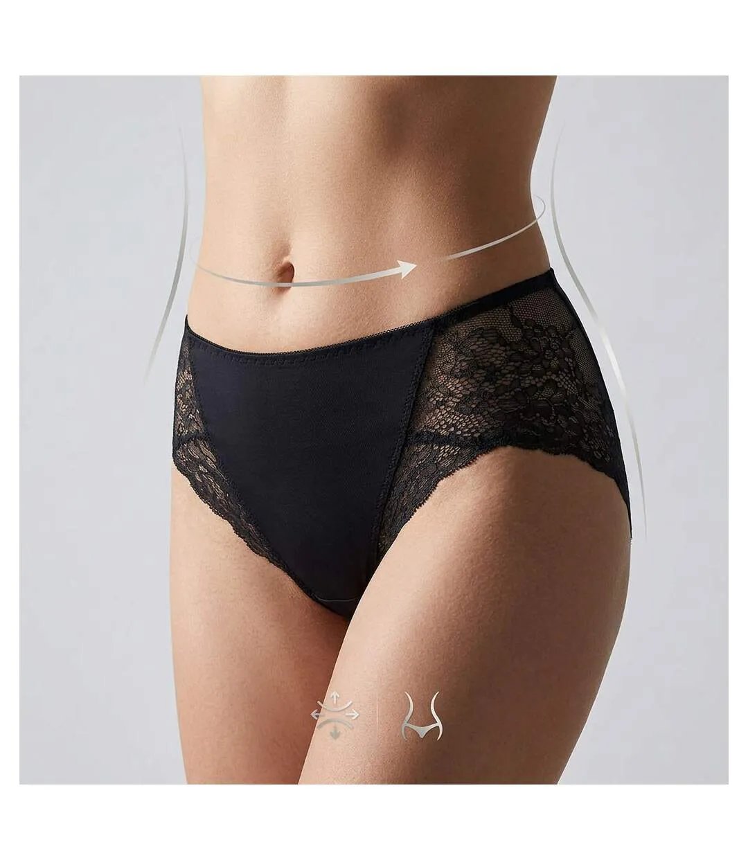 OZABI Pack de Culottes Femme Gainantes Dentelle Invisible – Lot de 4-5