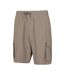 Mens Everyday Cargo Shorts Beige Mountain Warehouse-4
