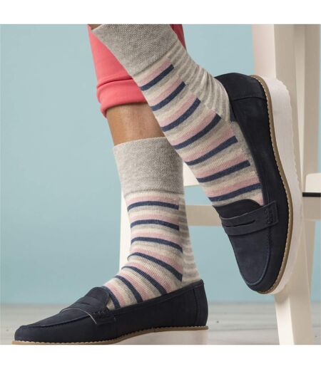 6 Pack Ladies Non Elastic Loose Top Bamboo Socks