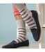 6 Pack Ladies Non Elastic Loose Top Bamboo Socks-5