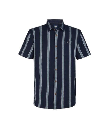 Chemise marine/blanc homme petrol industries sleeve