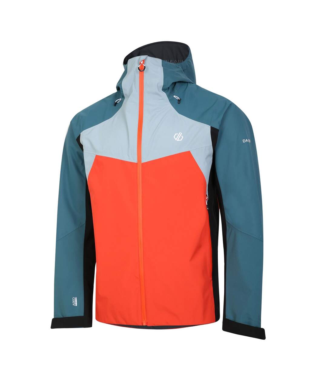 Mens cornice waterproof jacket trail blaze orange/slate grey Dare 2B-3