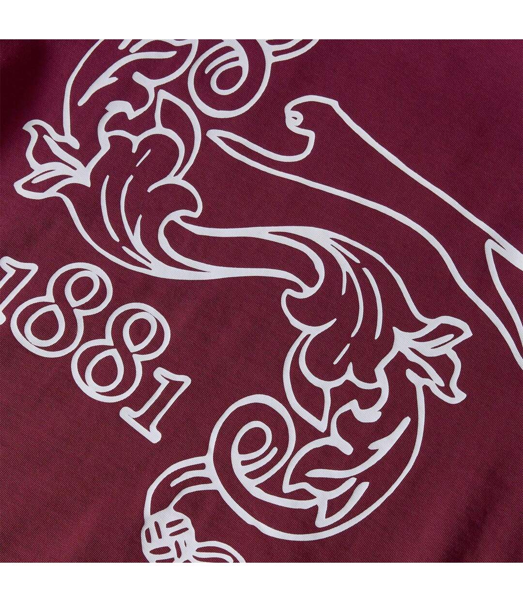 T-shirt Motif/style Imprimé Graphique Court Homme Bordeaux Slazenger-4