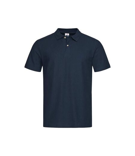 Mens Lux Polo Shirt Midnight Blue Stedman