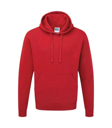 Russell Mens Authentic Hooded Sweatshirt / Hoodie (Classic Red)