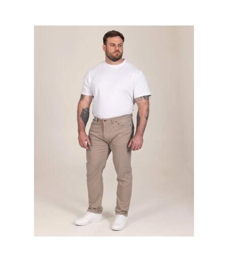 D555 Chino Extensible Et Effilé Motif/style Uni Kelvin Homme Beige Gris Duke