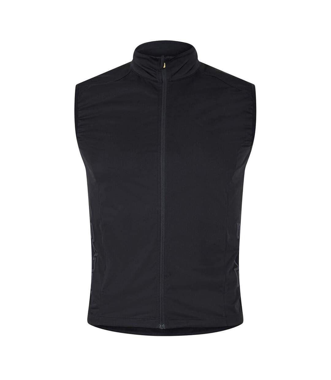 Mens Mock Neck Slim Gilet Black Skins-1