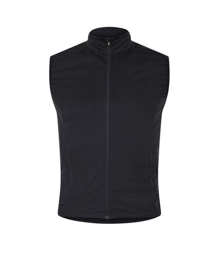 Mens Mock Neck Slim Gilet Black Skins