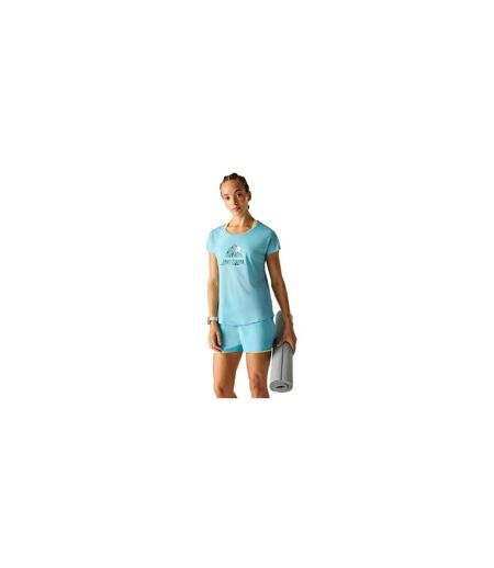 Womens/ladies Serenity Abstract Mountain T-shirt Nordic Blue Dare 2B