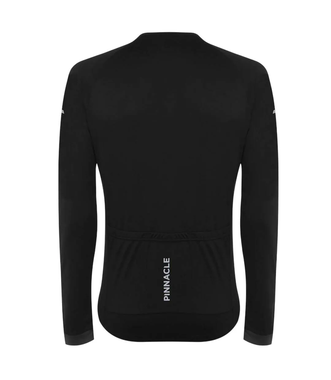 Mens Logo Long-sleeved Cycling Jersey Black Pinnacle-3