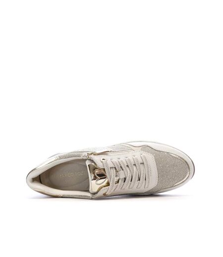 Baskets gris perle femme marco tozzi cream