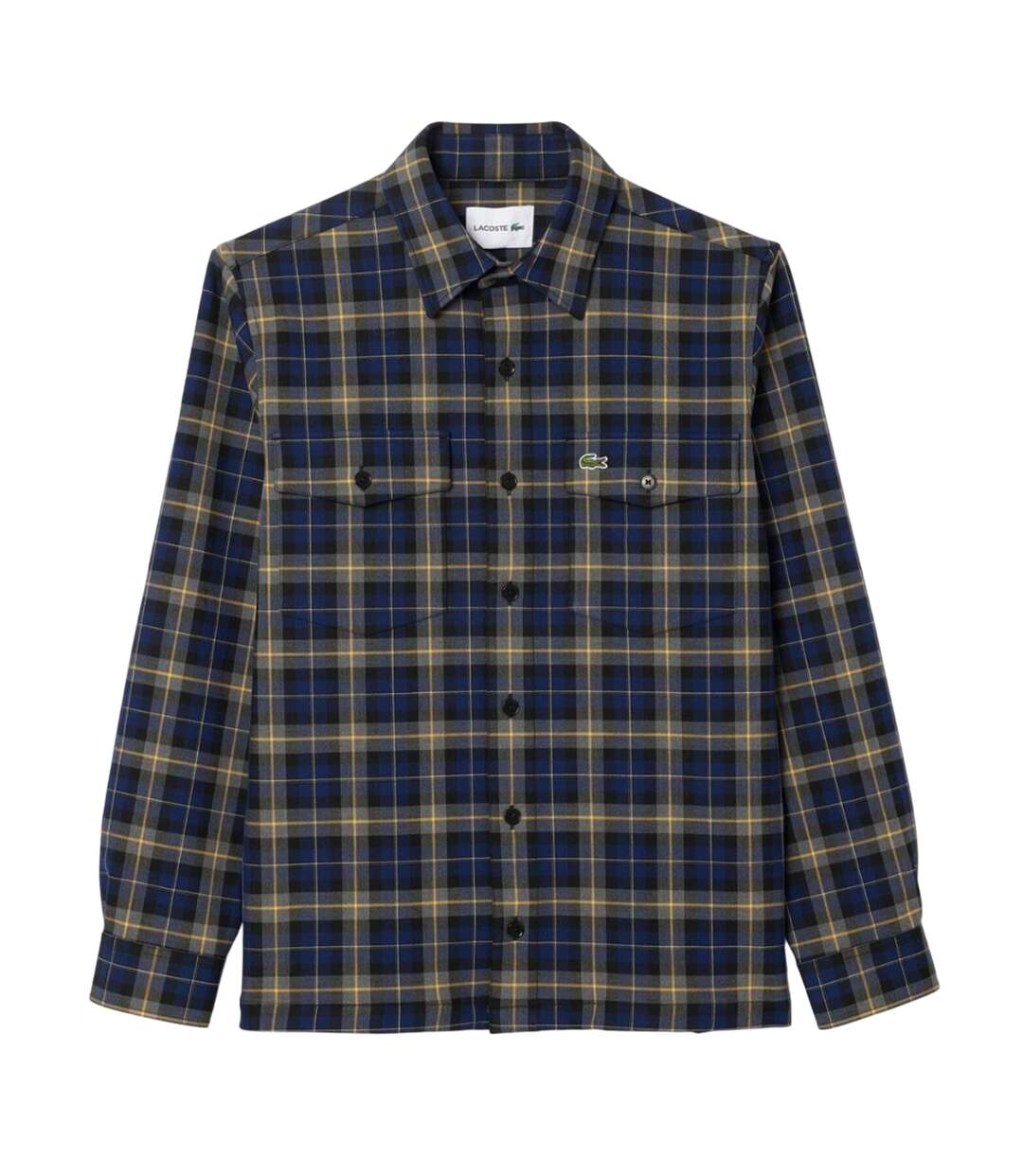 Surchemise Style À Carreaux Homme Bleu Marine Lacoste-2