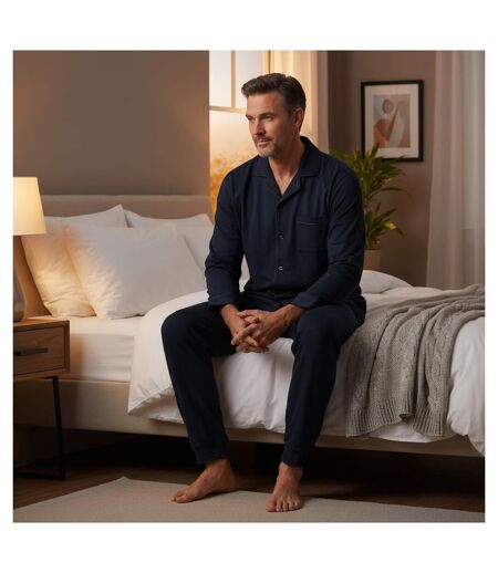 OLIVER GRANT PARIS Pyjama Long Homme Entièrement Boutonné 100% Coton