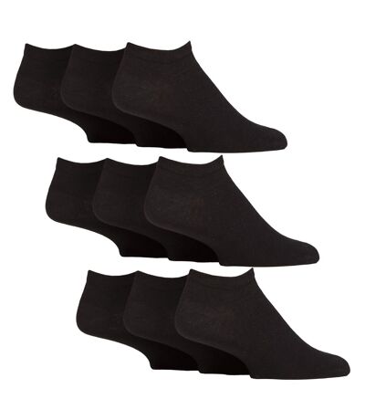 9 Pack Mens Diabetic Trainer Socks, Swollen Feet Wide Ankle Socks