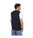 Mens Knitted V Neck Waistcoat Jet Black Brave Soul-3
