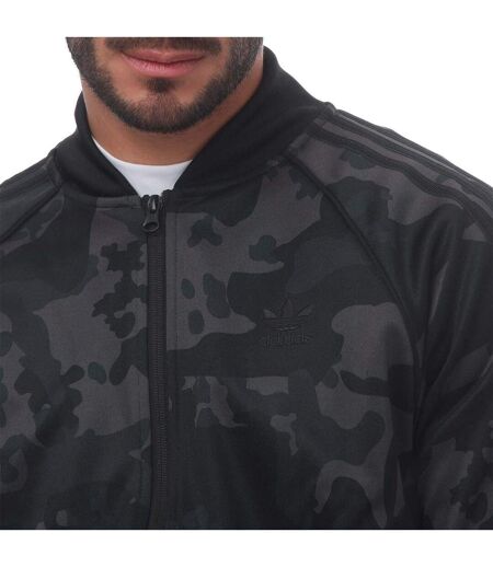 Haut De Survêtement Motif/style Camouflage Sstr Homme Noir Adidas