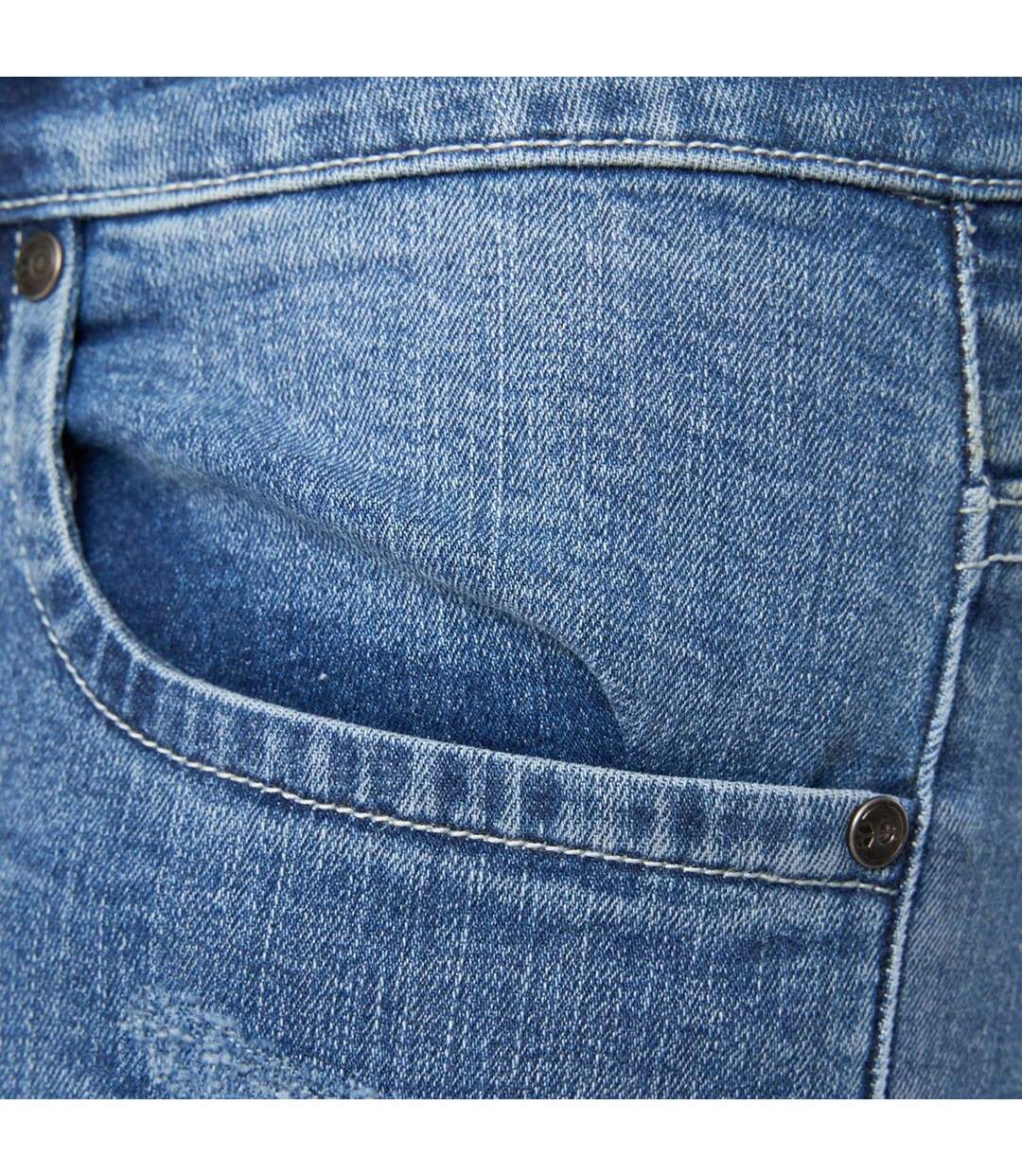 Short Style Griffure Riptrey Abraised Homme Bleu Crosshatch-4