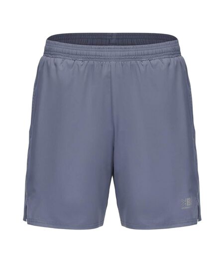 Mens 2 In 1 Running Shorts Stone Grey Karrimor