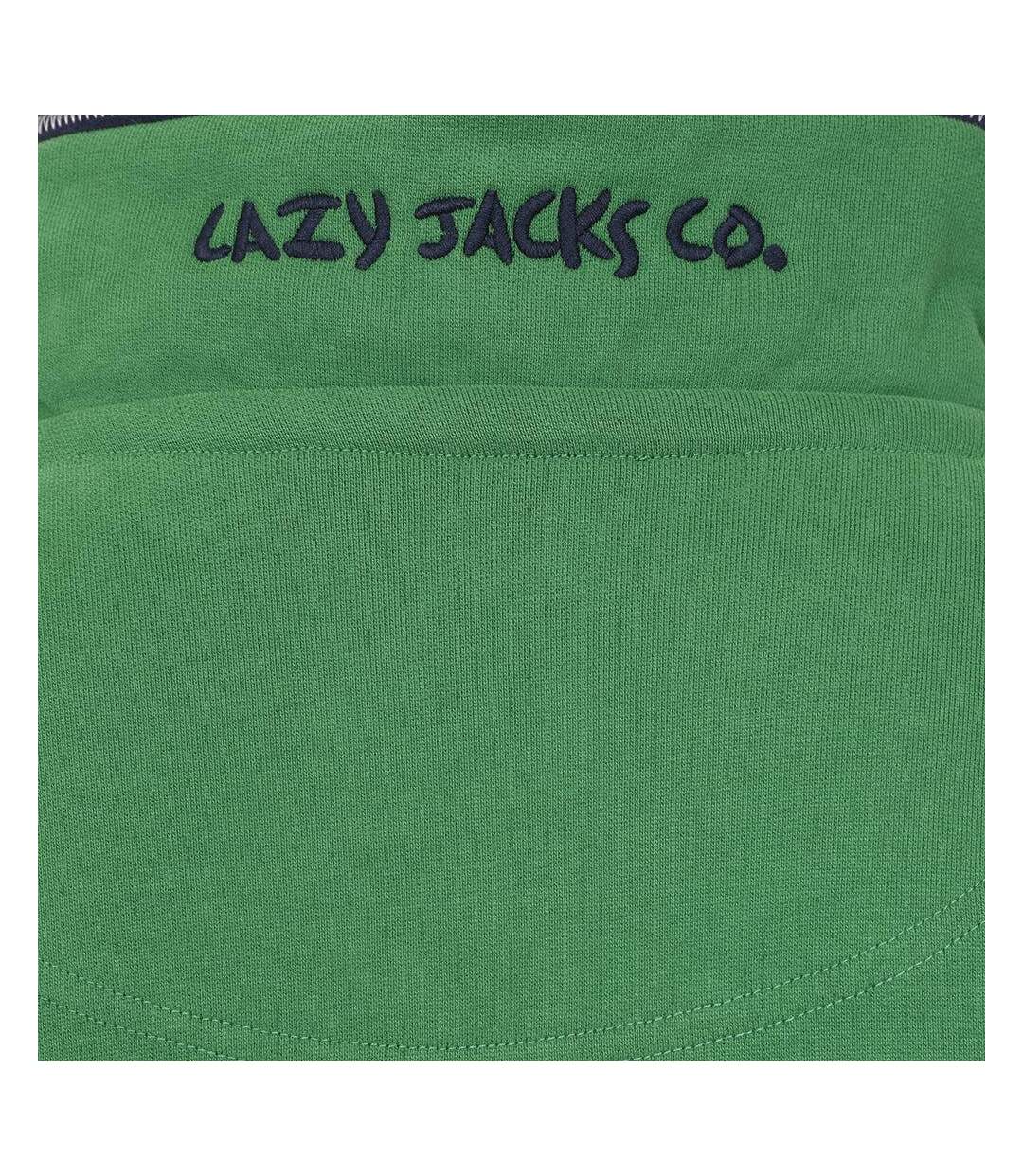 Sweat Motif/style Blocs De Couleurs Homme Vert Clair Lazy Jacks-4