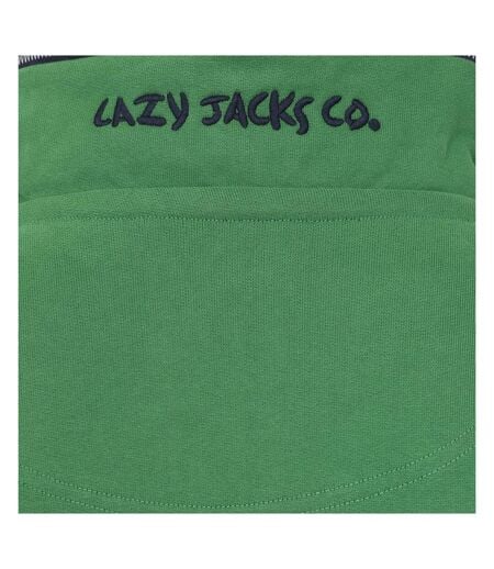 Sweat Motif/style Blocs De Couleurs Homme Vert Clair Lazy Jacks