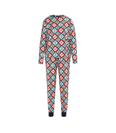 Womens/ladies Multi Pattern Pyjama Set Multicoloured Biba