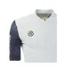 Mens Elite Mock Neck Cycling Top Blue White Skins-3