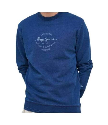 Sweat Motif/style Logo Homme Bleu Marine Pepe Jeans