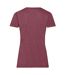 T-shirt Valueweight Femme Bordeaux Chiné Fruit Of The Loom-2